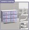 Sorbus 6 Drawers Dresser- Storage Unit with Steel Frame, Wood Top, Fabric Bins - for Bedroom, Closet, Office and more